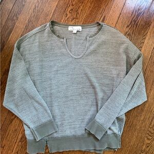 Vintage Havana Green Crew Neck Sweater Relaxed Fit